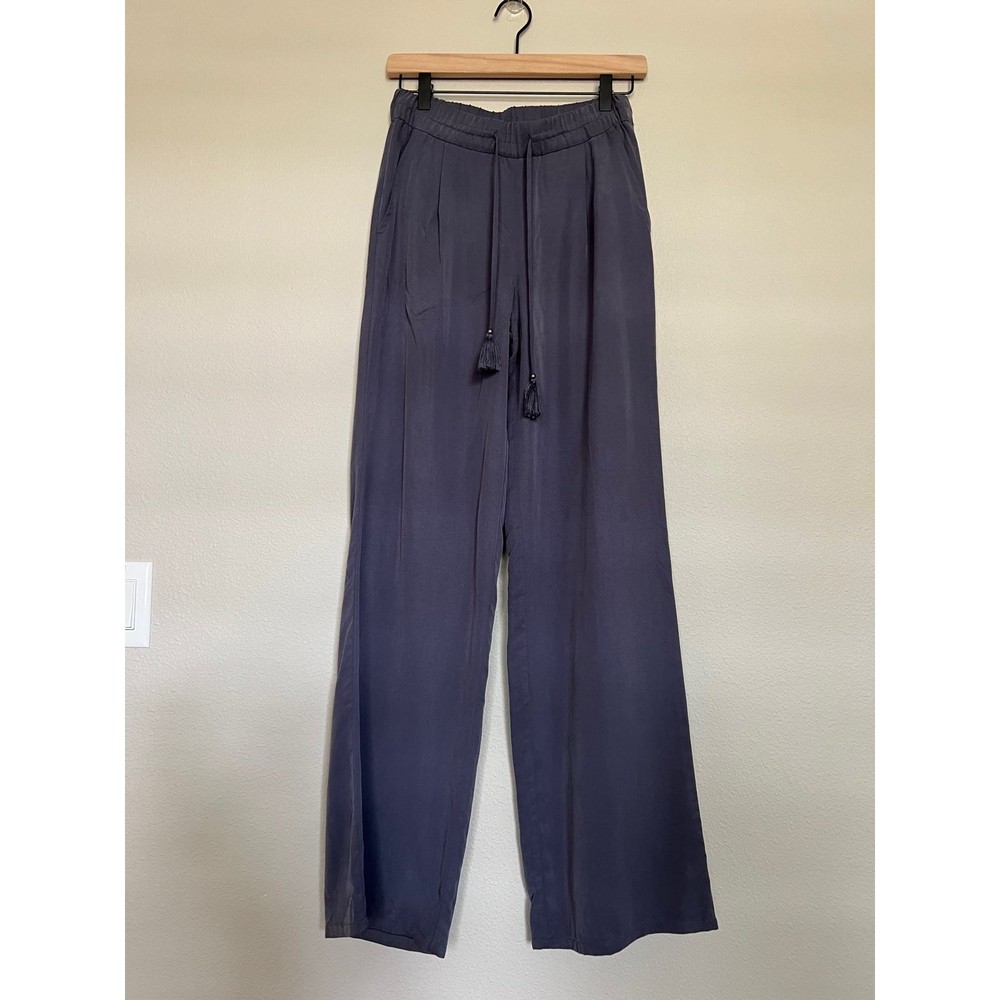 PAIGE Wide Leg Palazzo Pants Pleated Pull On XS